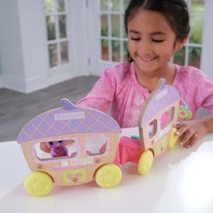 NEW KidKraft Squirrel Wooden Food Truck Doll Figure Bakery Montessori Playset Ec